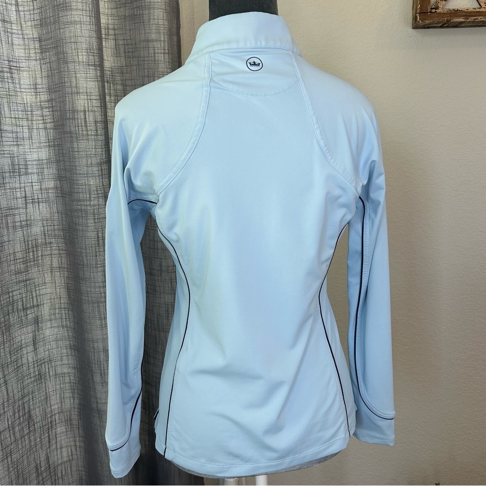 PETER MILLAR Women's  UPF 50+ Sun Protection 1/4 Zip Pullover XS Navy Blue Golf - Picture 6 of 16
